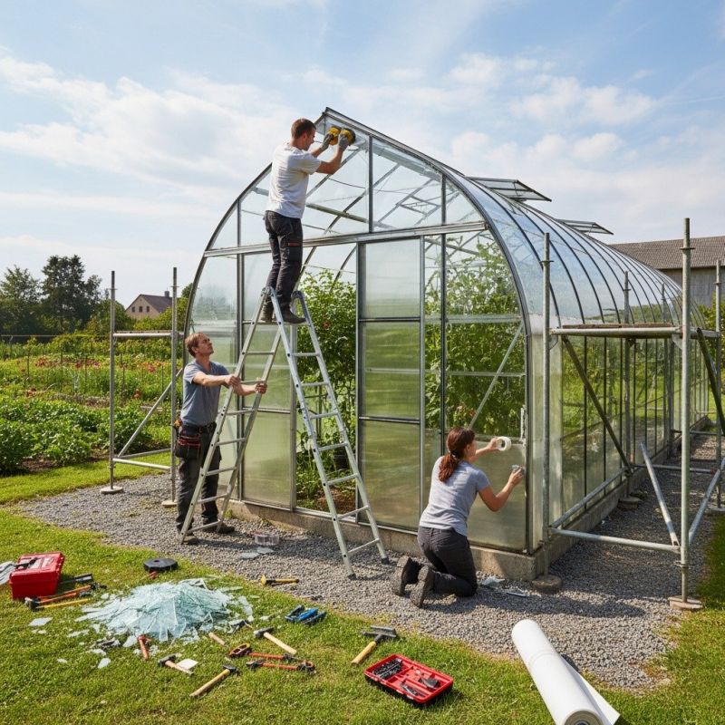 Greenhouse Irrigation Repair